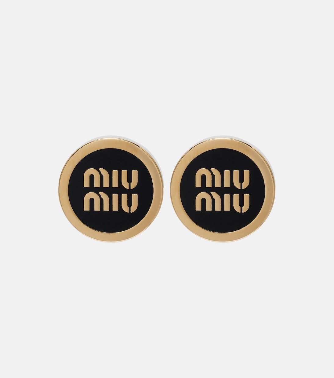 Miu Miu - Logo stud earrings