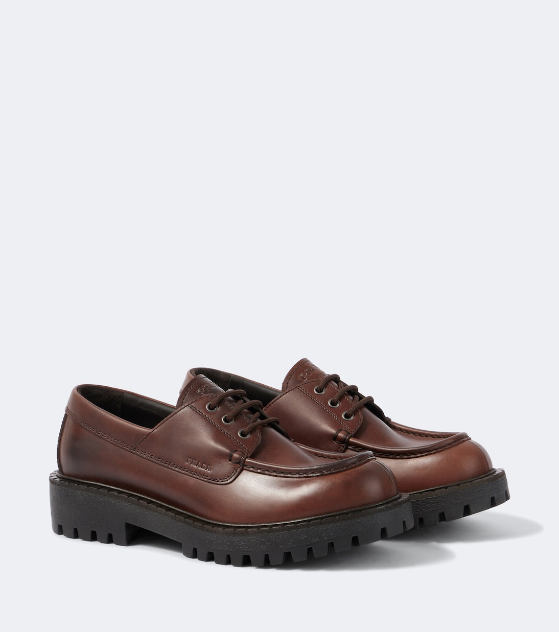 Prada - Leather loafers