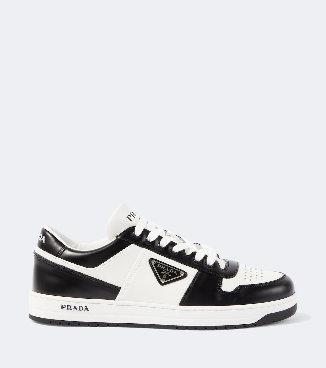 Prada - Downtown leather sneakers