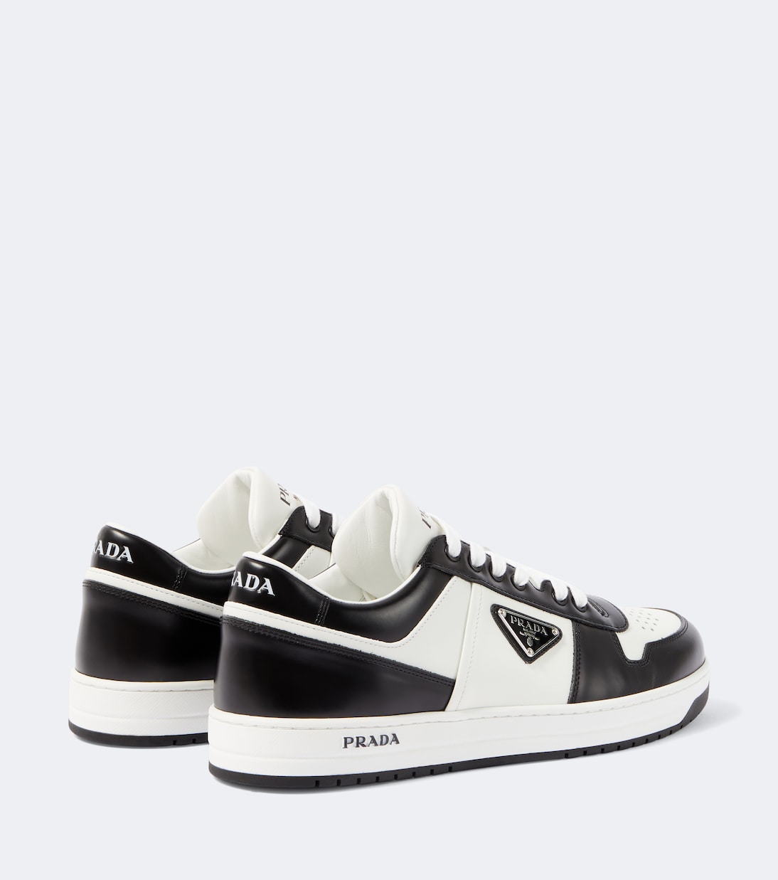 Prada - Downtown leather sneakers