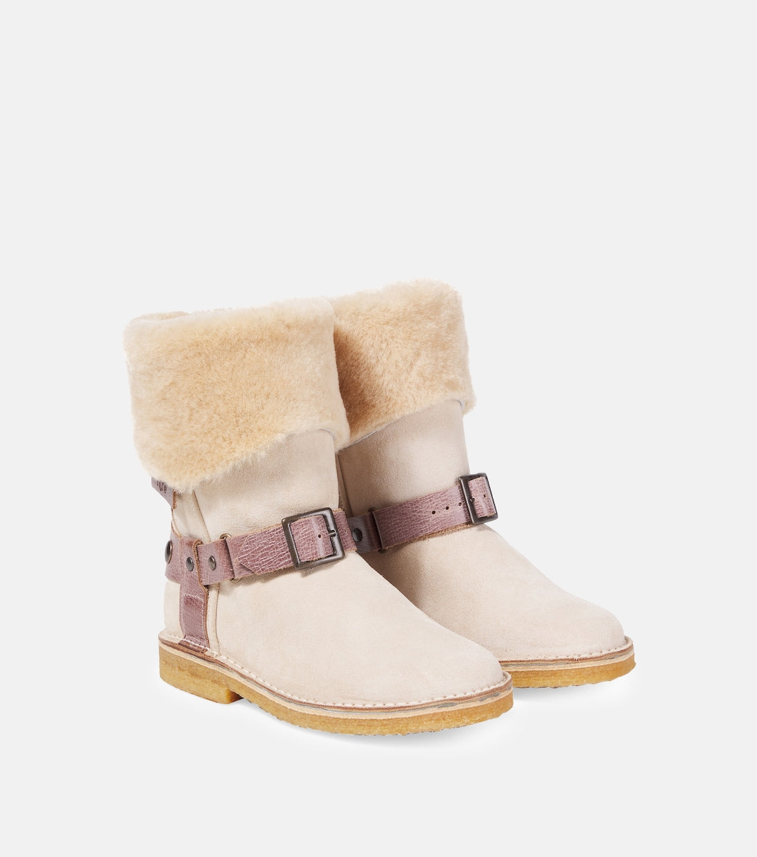 PèPè - Shearling-lined suede boots