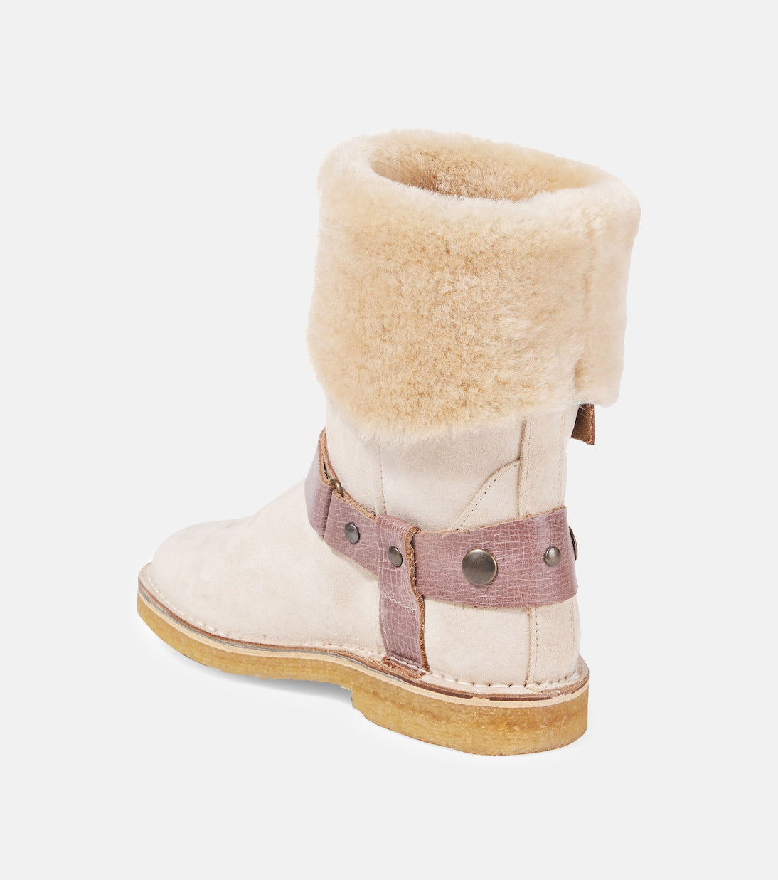 PèPè - Shearling-lined suede boots