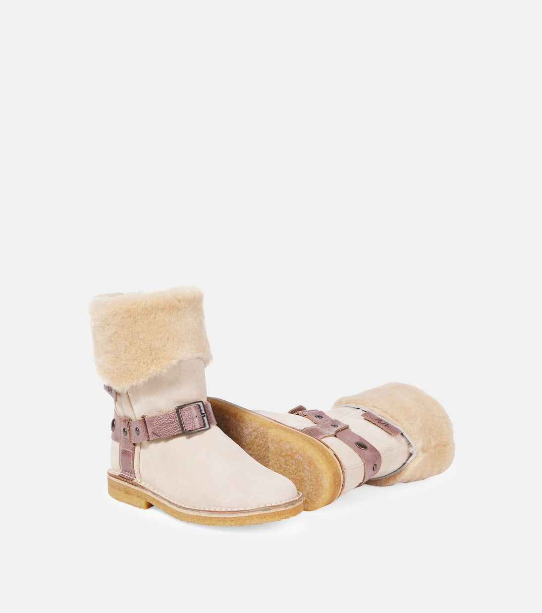 PèPè - Shearling-lined suede boots