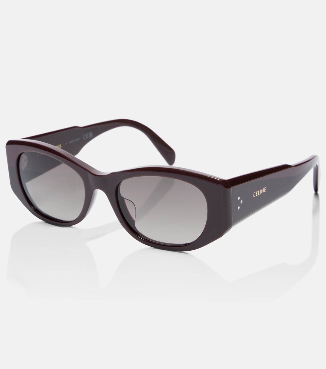 Celine Eyewear - Celine 3 Dots rectangular sunglasses