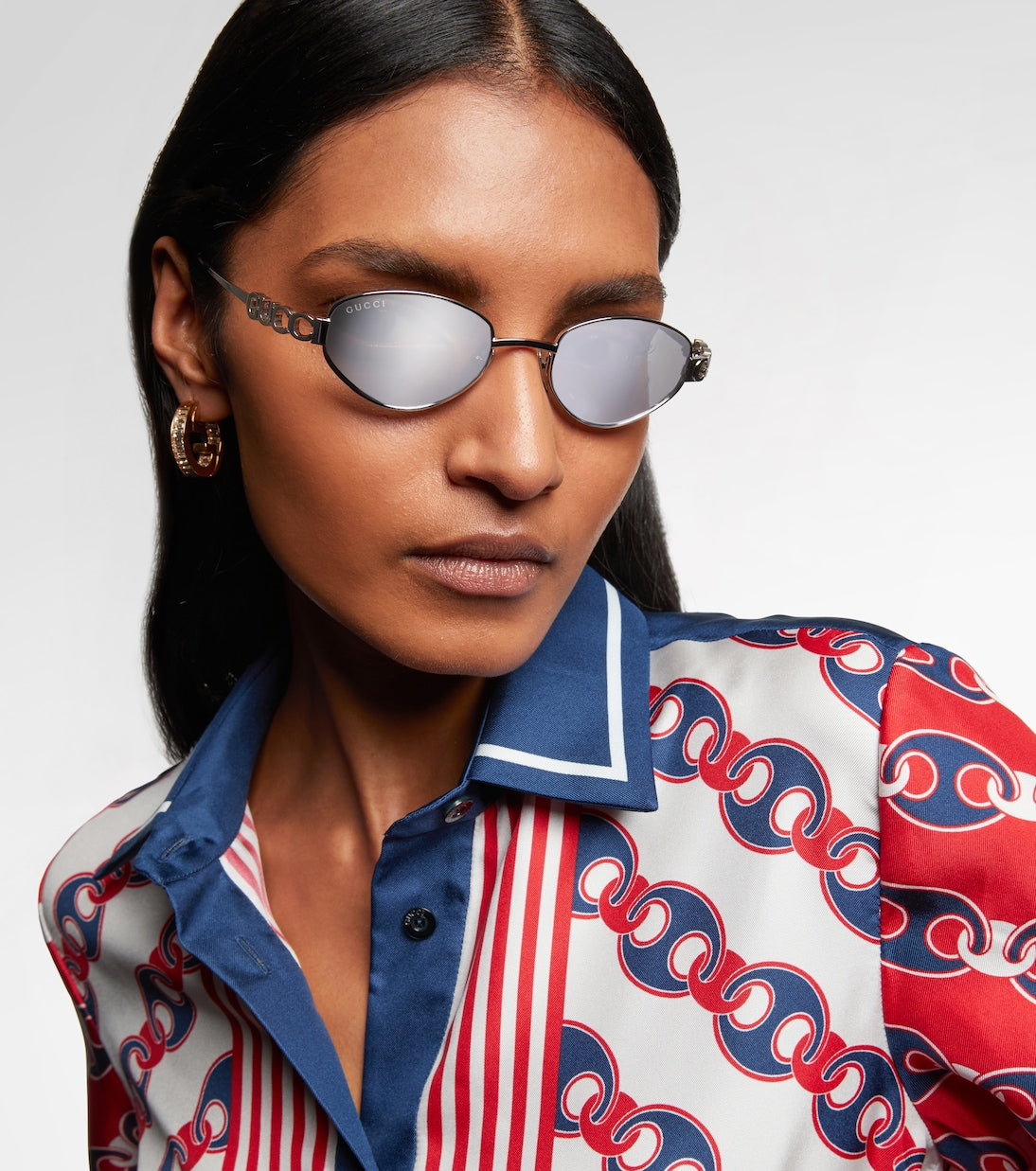 Gucci - Oval sunglasses