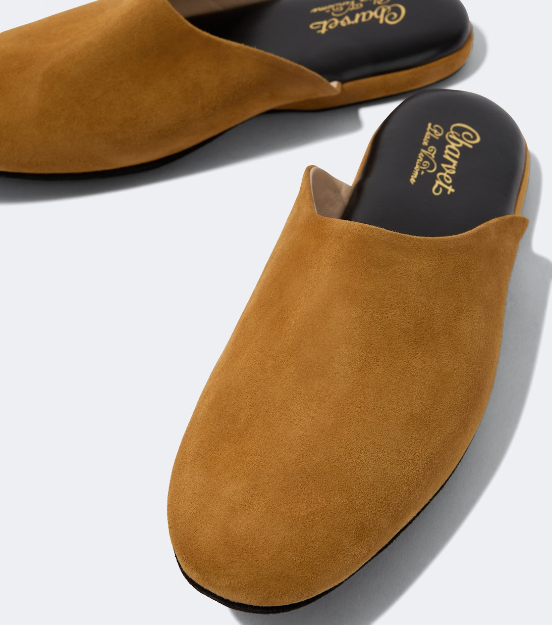 Charvet - Leather-lined suede slippers