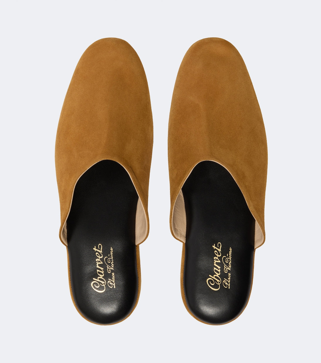Charvet - Leather-lined suede slippers