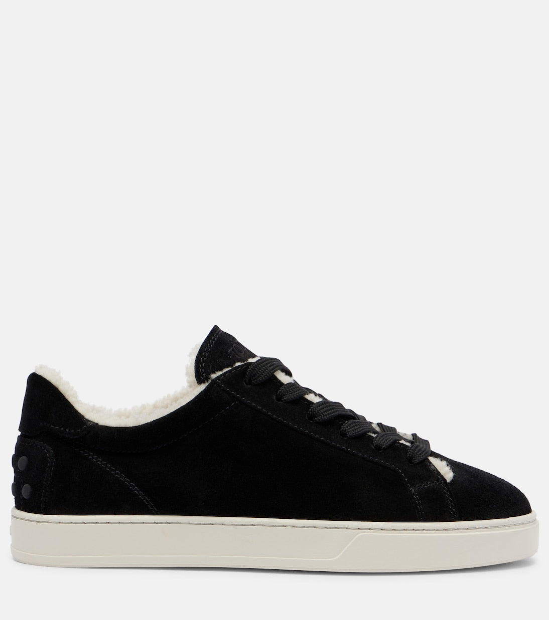 Tod's - Cassetta shearling-lined suede sneakers