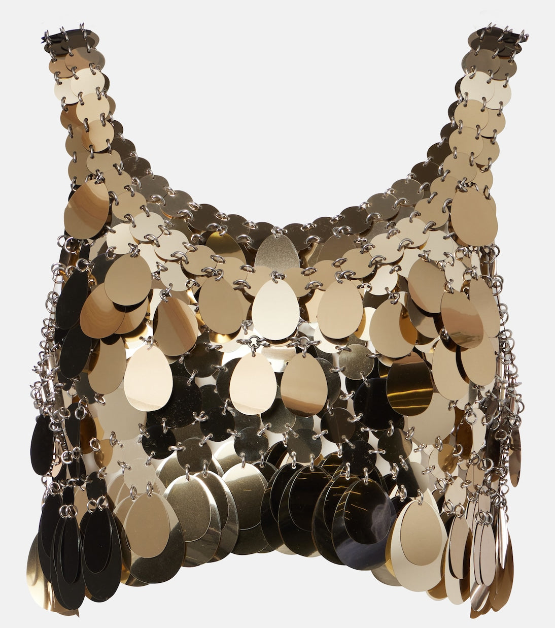 Rabanne - Sequined crop top