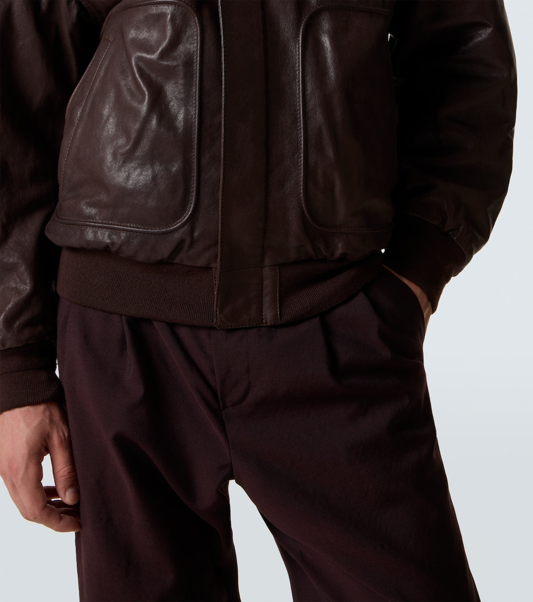 Calvin Klein Collection - Johnson leather blouson