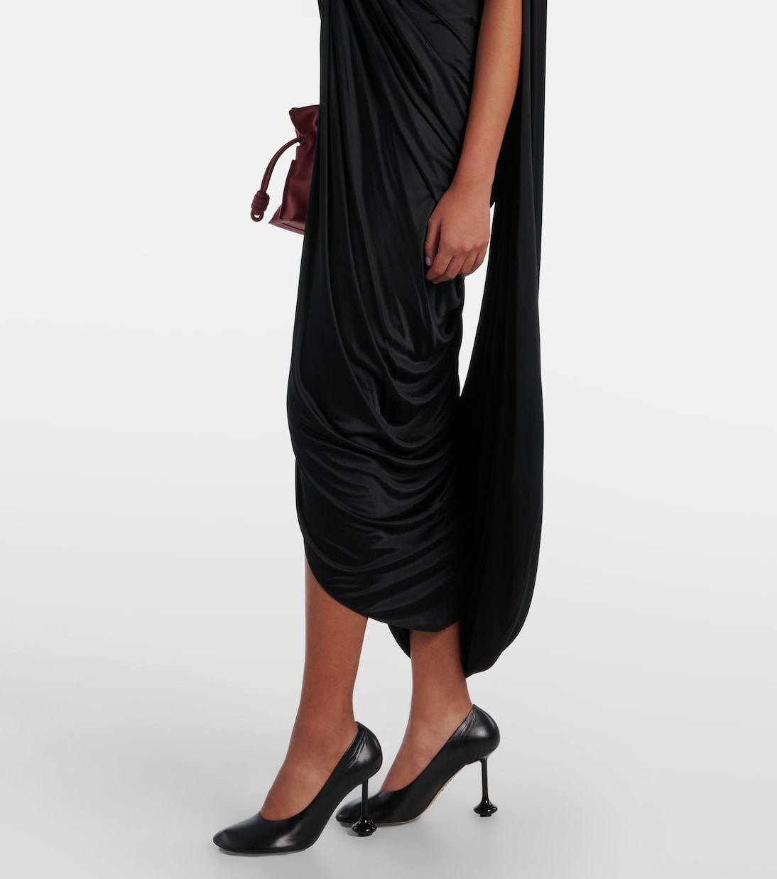 Loewe - Draped midi dress