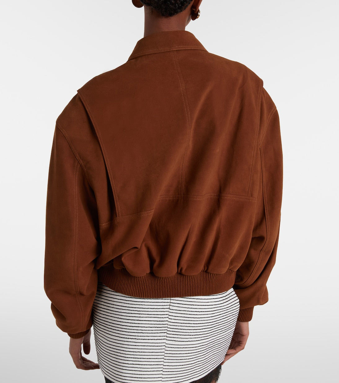 Jacques Wei - Suede bomber jacket