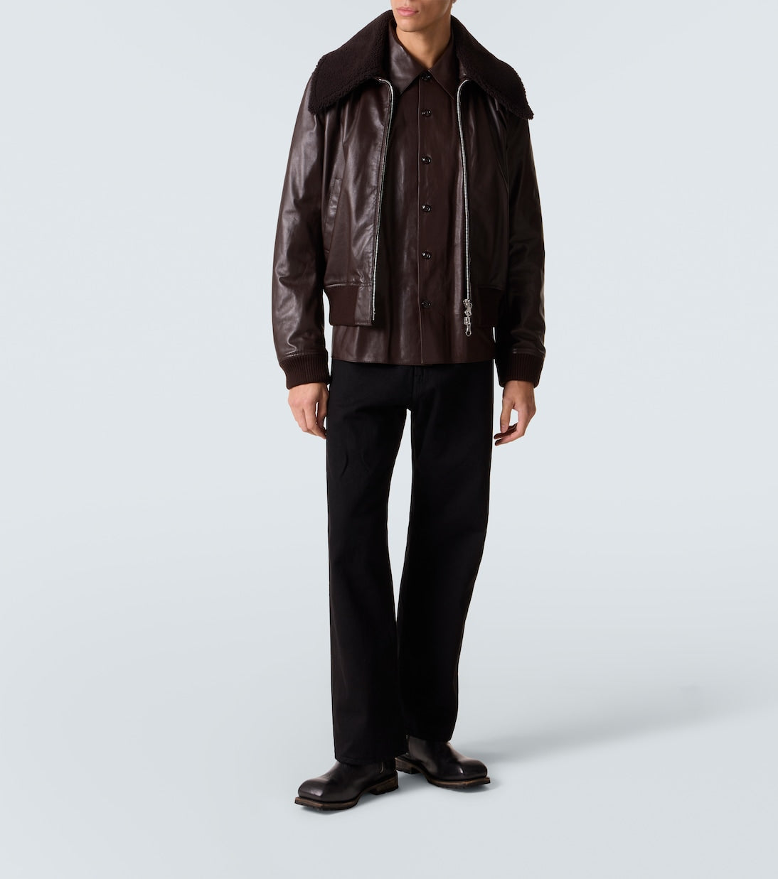 Our Legacy - Pharos leather bomber jacket