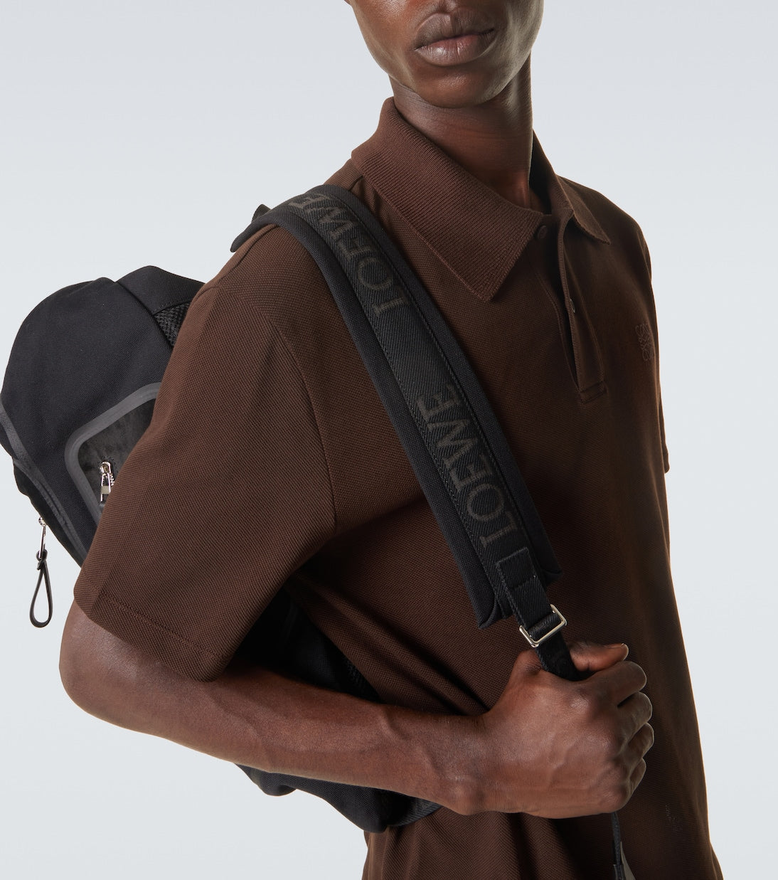 Loewe - Flex canvas and suede backpack