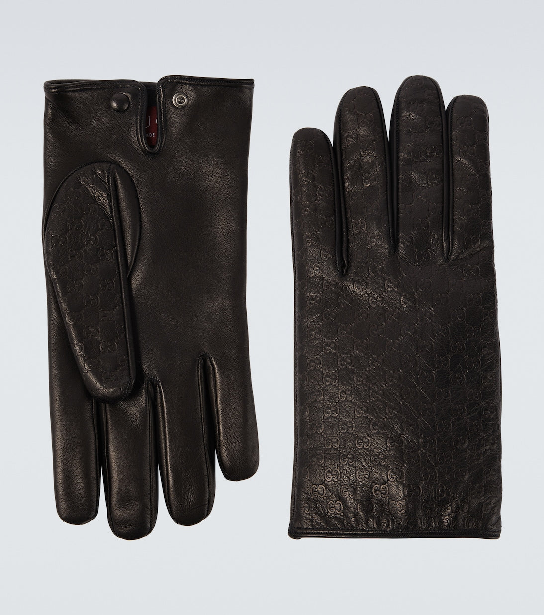 Gucci - GG leather gloves