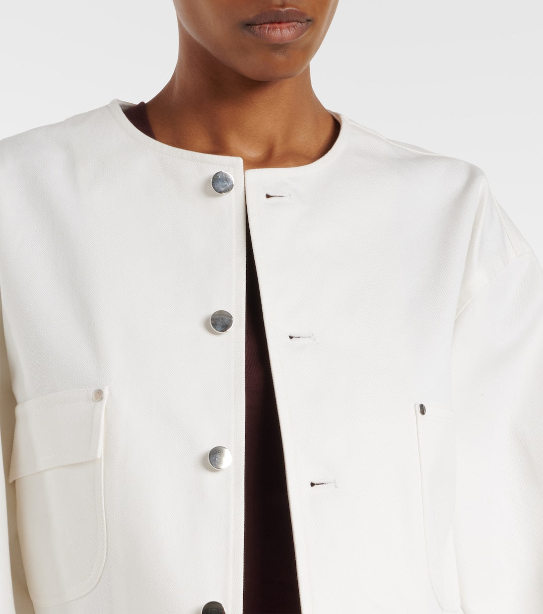 Plan C - Sequined cotton drill jacket