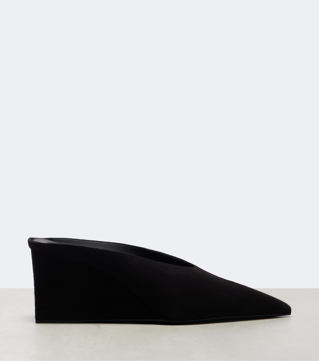 Alaïa - Cube 75 suede wedge mules