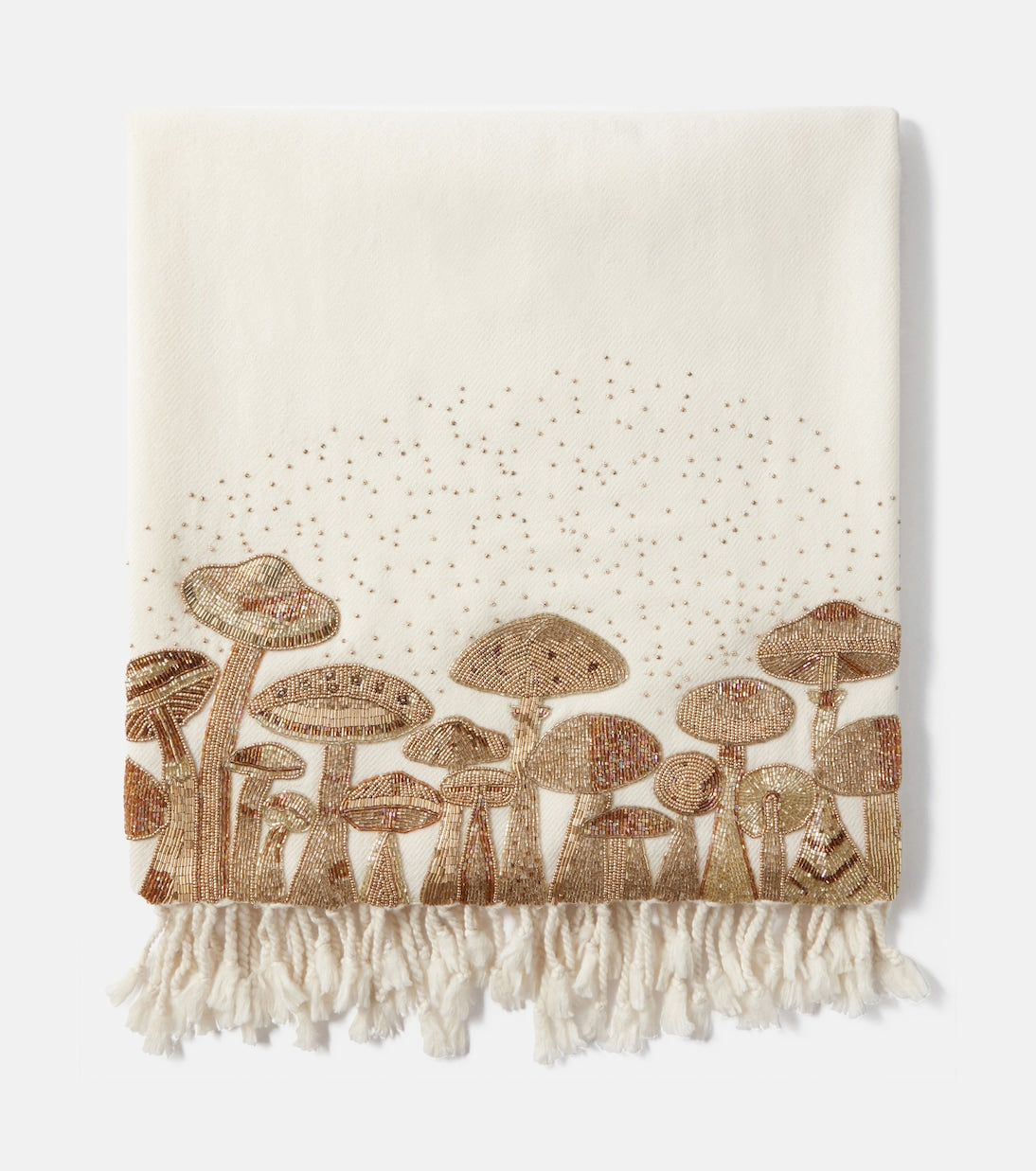 Jonathan Adler - Mushrooms beaded wool throw