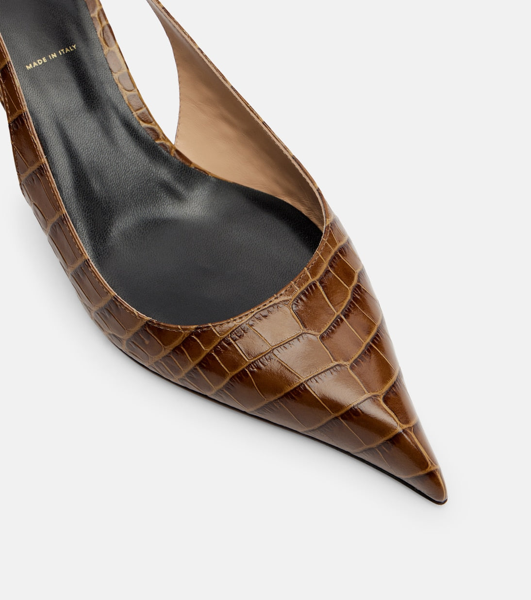 Tom Ford - Croc-effect slingback pumps