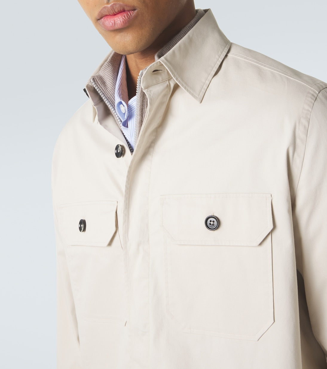 Zegna - Cotton-blend overshirt