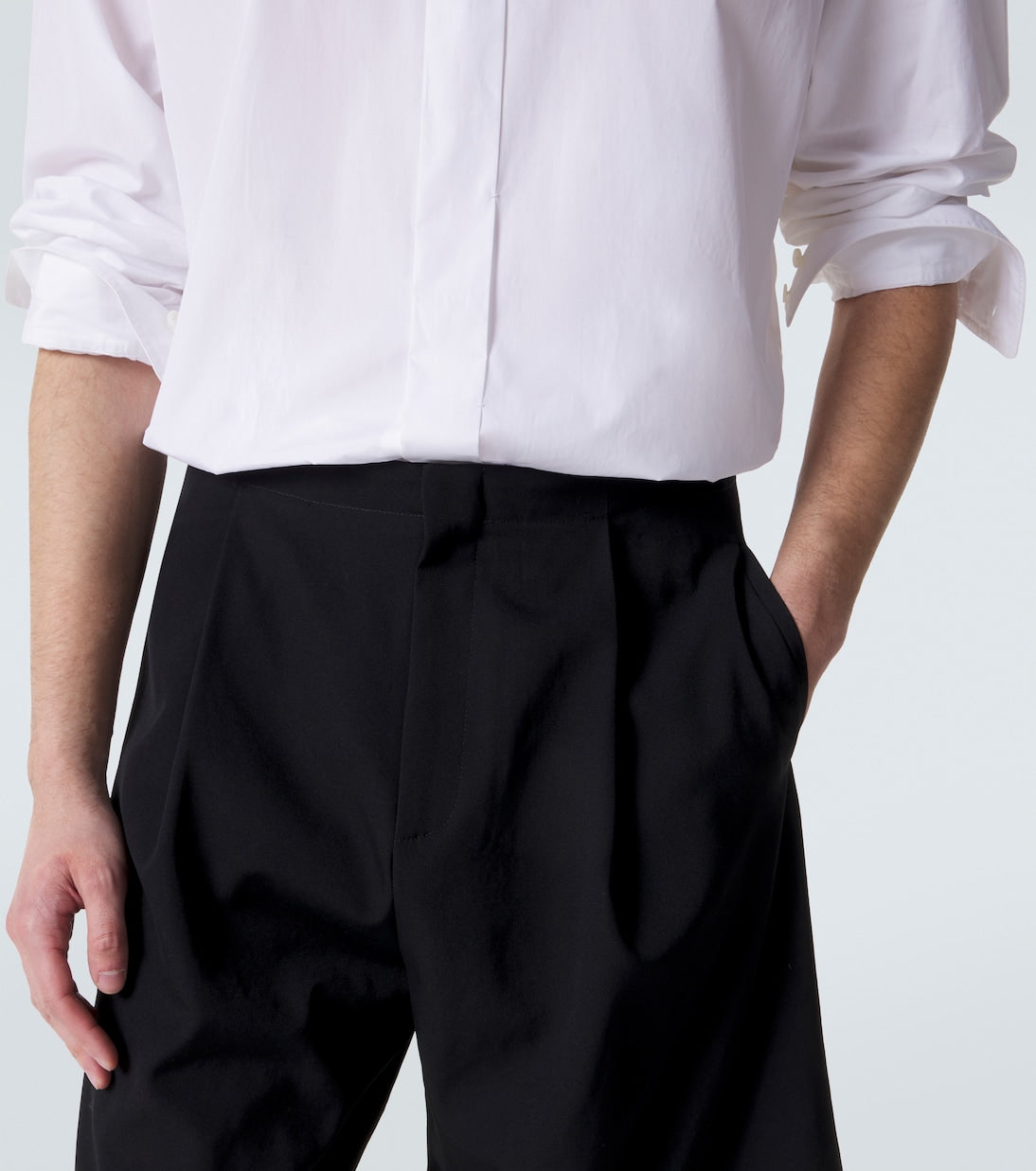 The Row - Sayed wool shorts