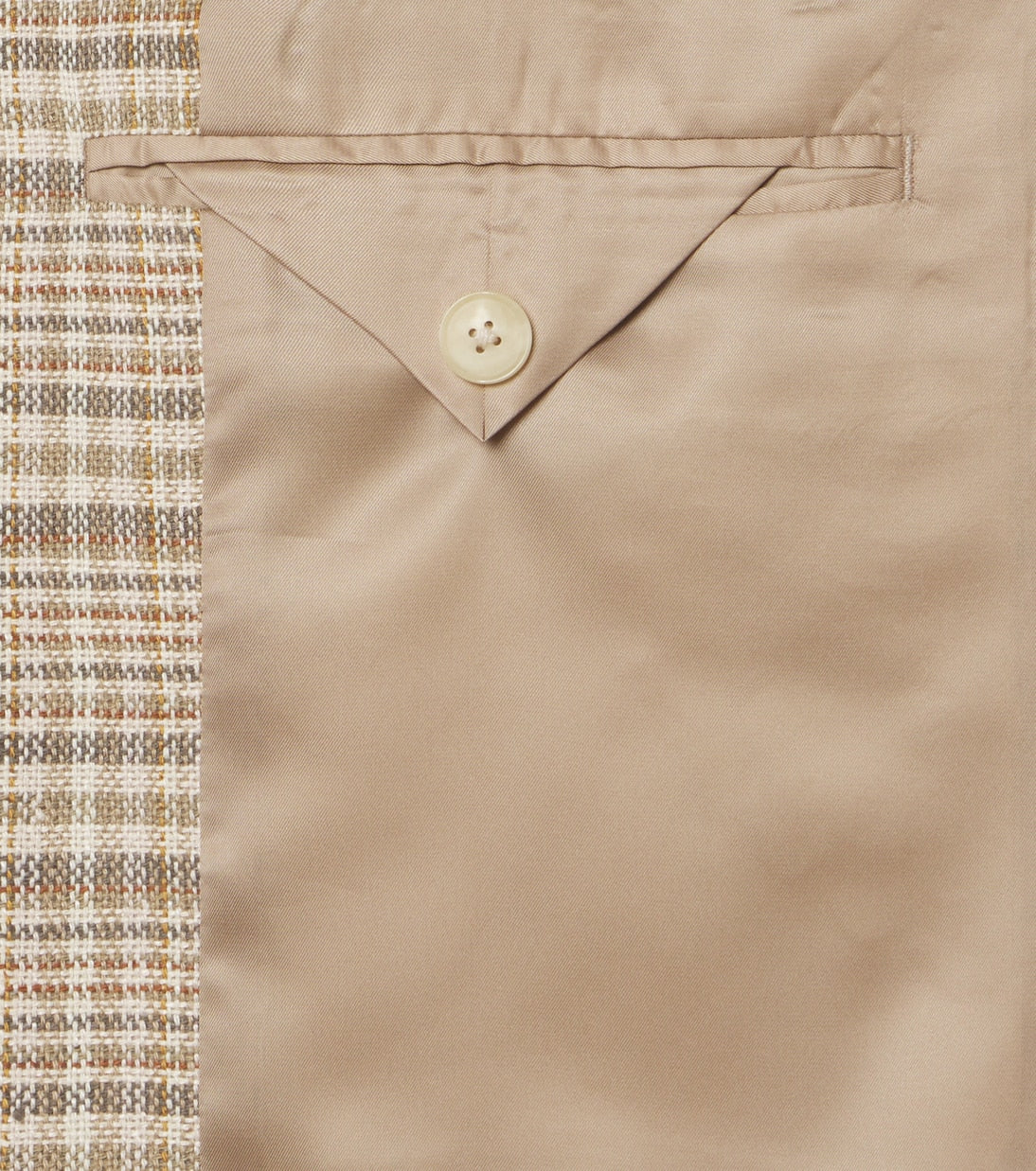 Auralee - Checked silk and linen tweed jacket