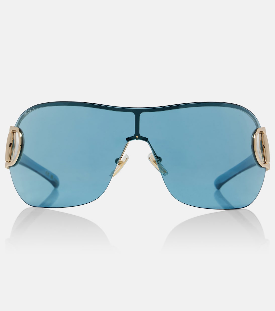 Gucci - Half Horsebit shield sunglasses