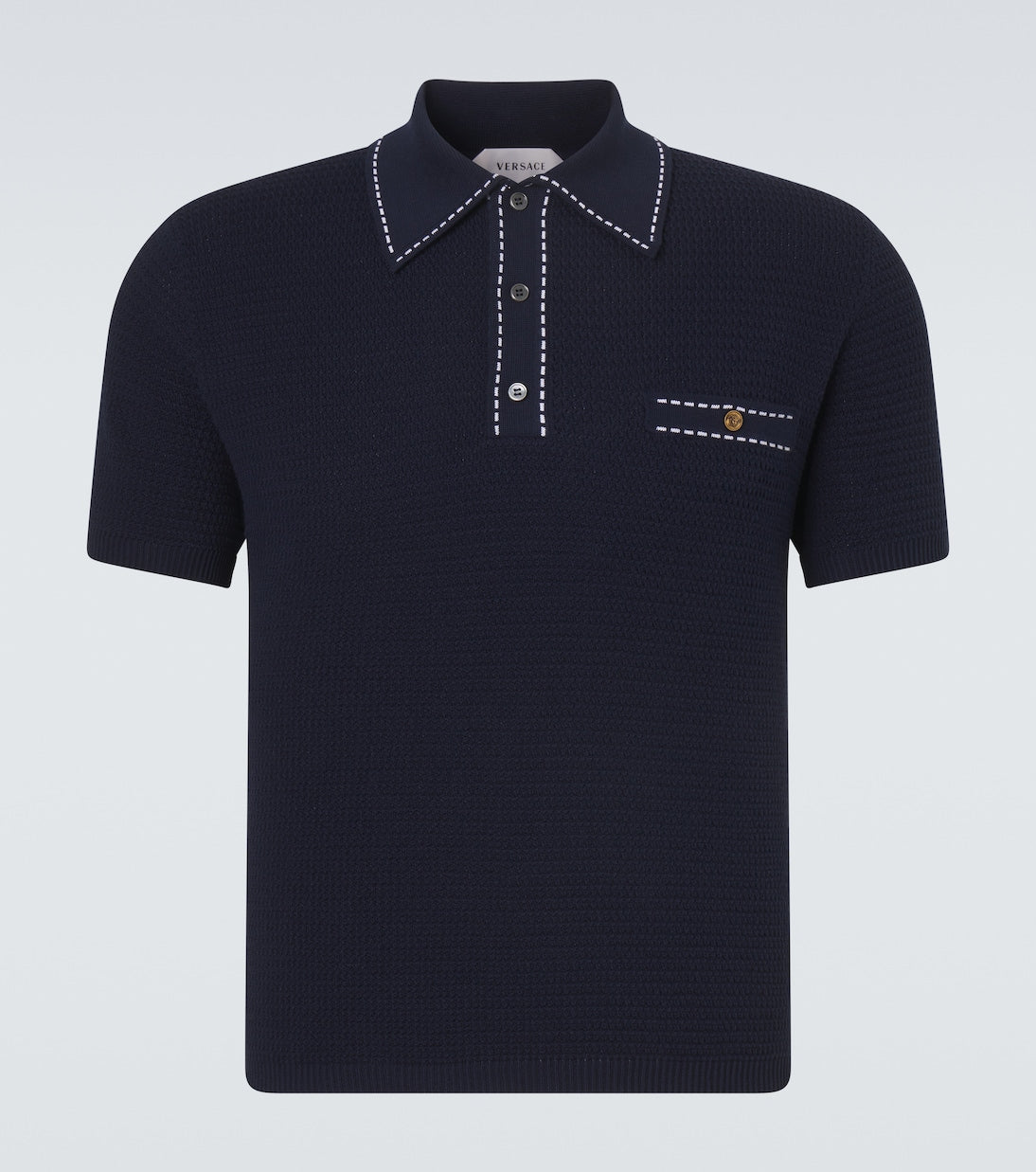 Versace - Cotton polo sweater