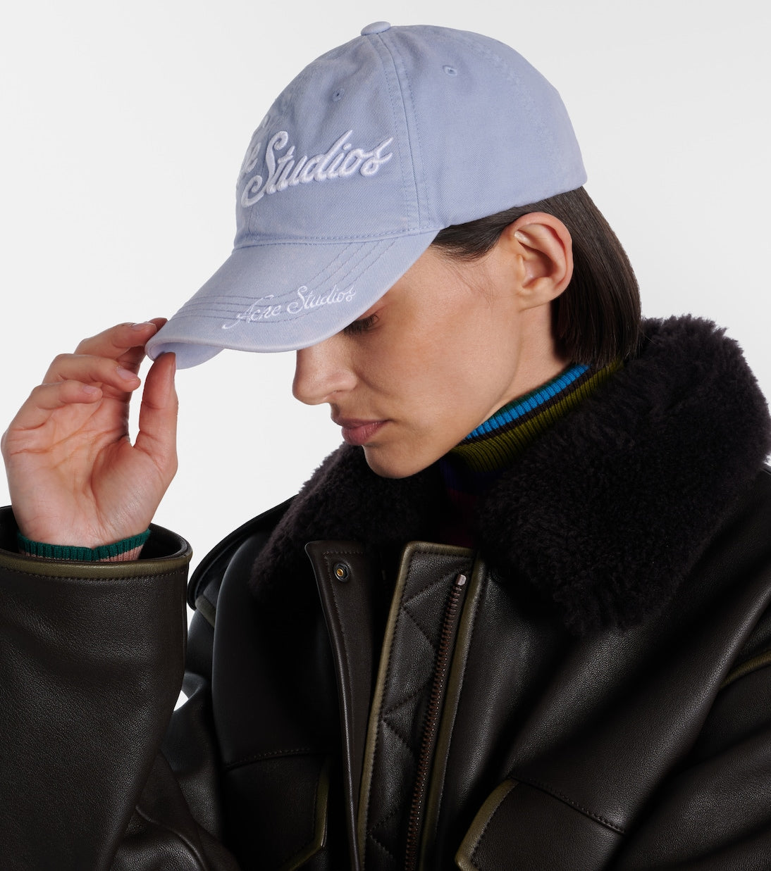 Acne Studios - Logo denim baseball cap