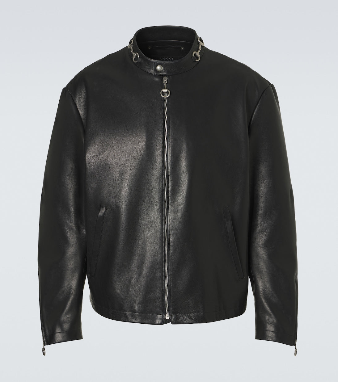 Gucci - Horsebit leather jacket