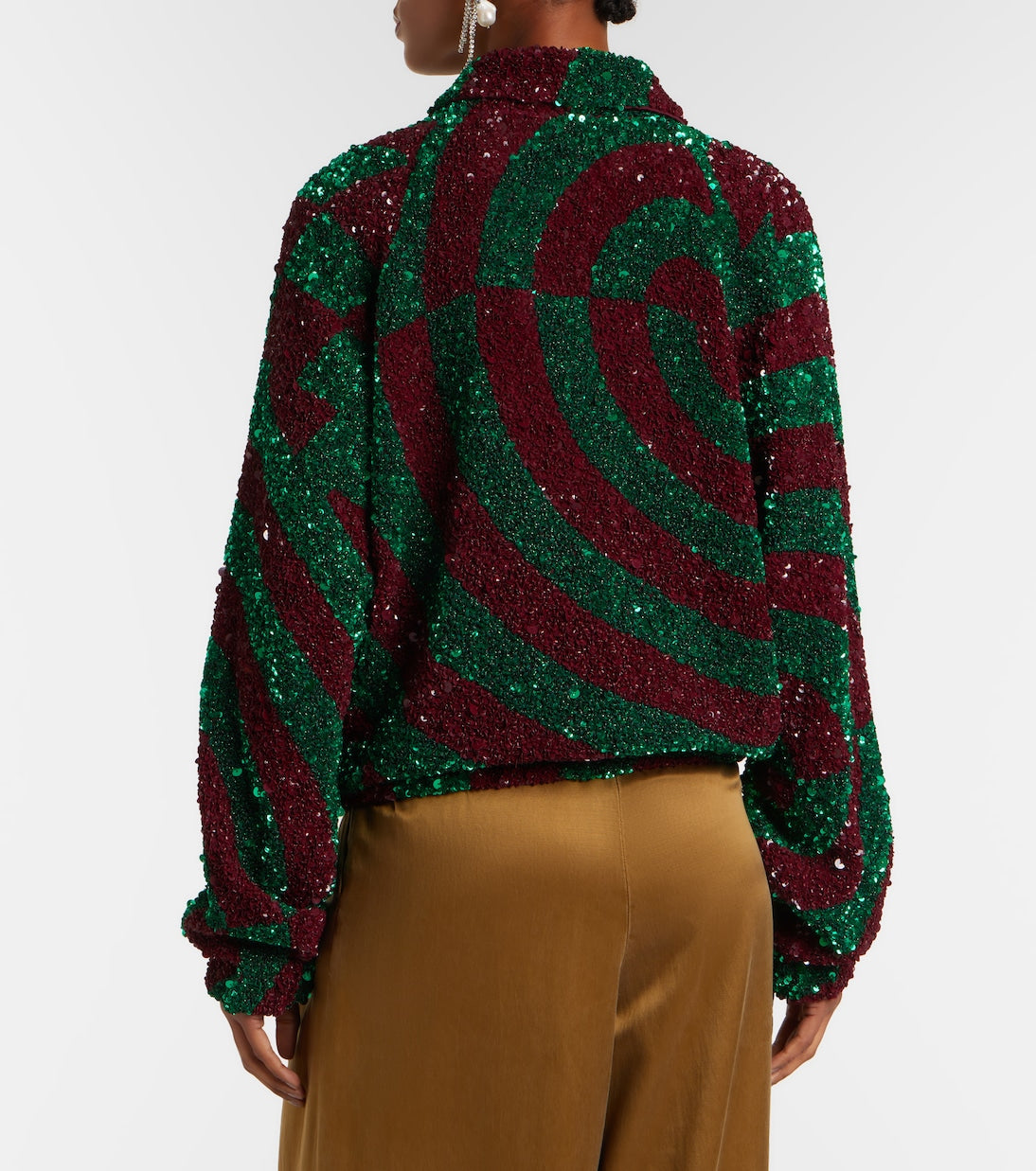 Dries Van Noten - Sequined blouson jacket
