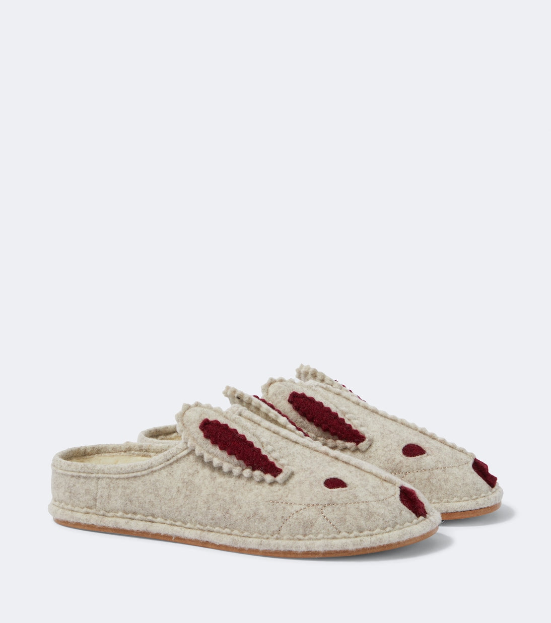 Bode - Wool-blend slippers