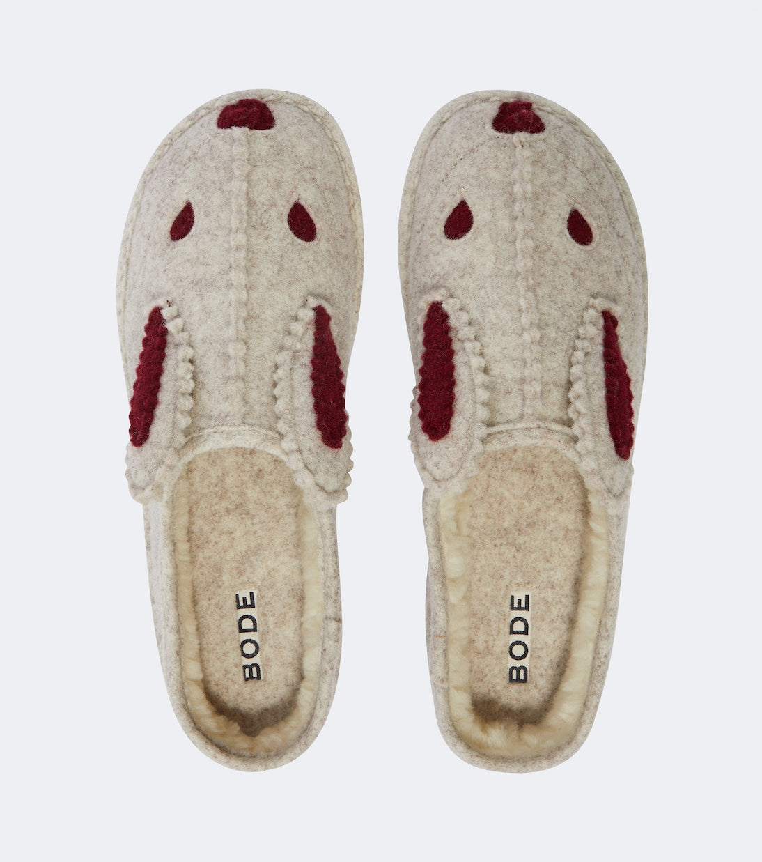 Bode - Wool-blend slippers