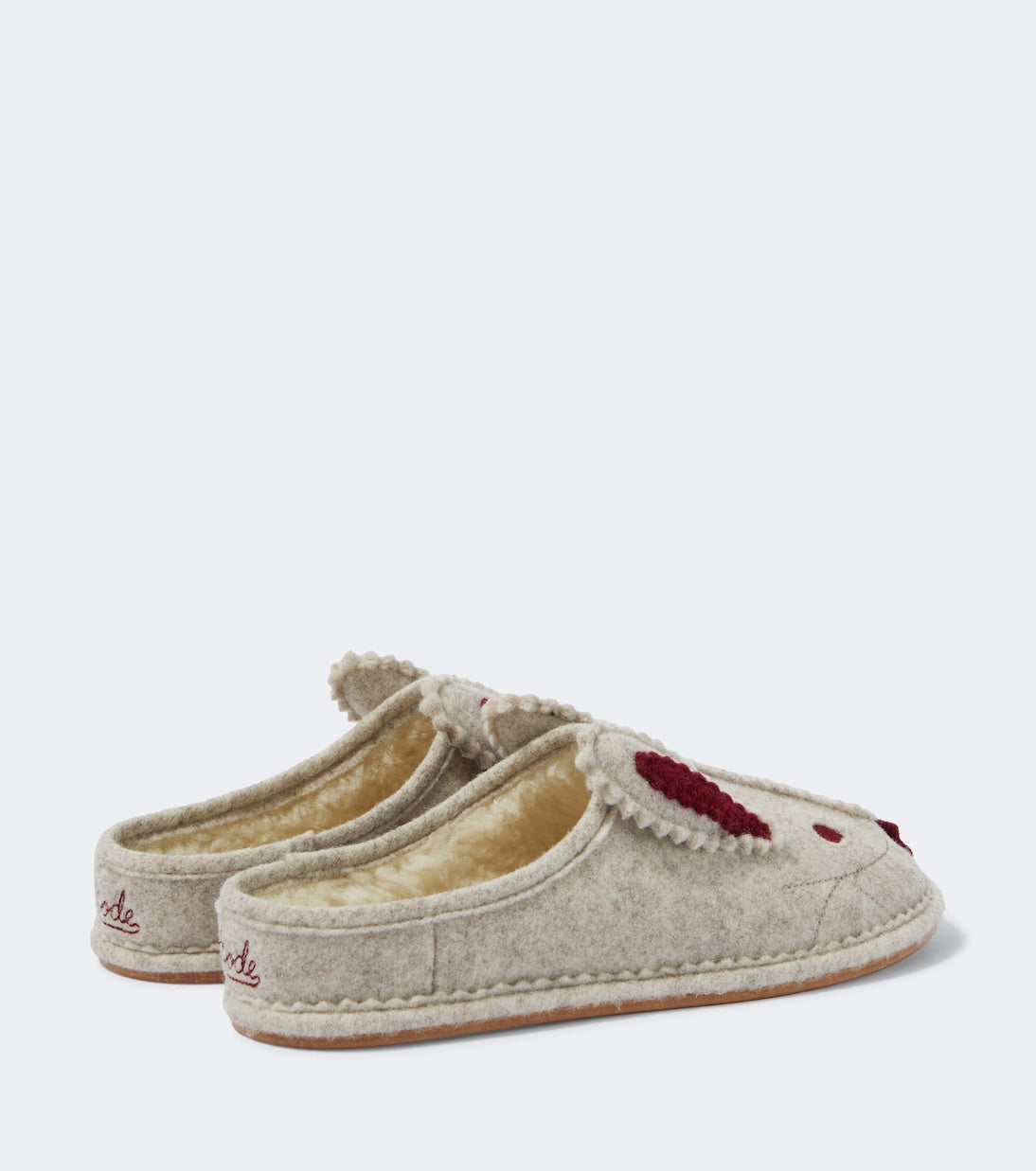 Bode - Wool-blend slippers