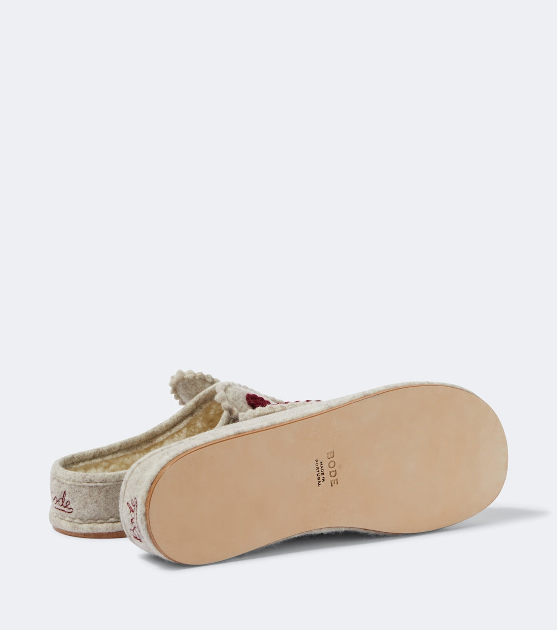 Bode - Wool-blend slippers