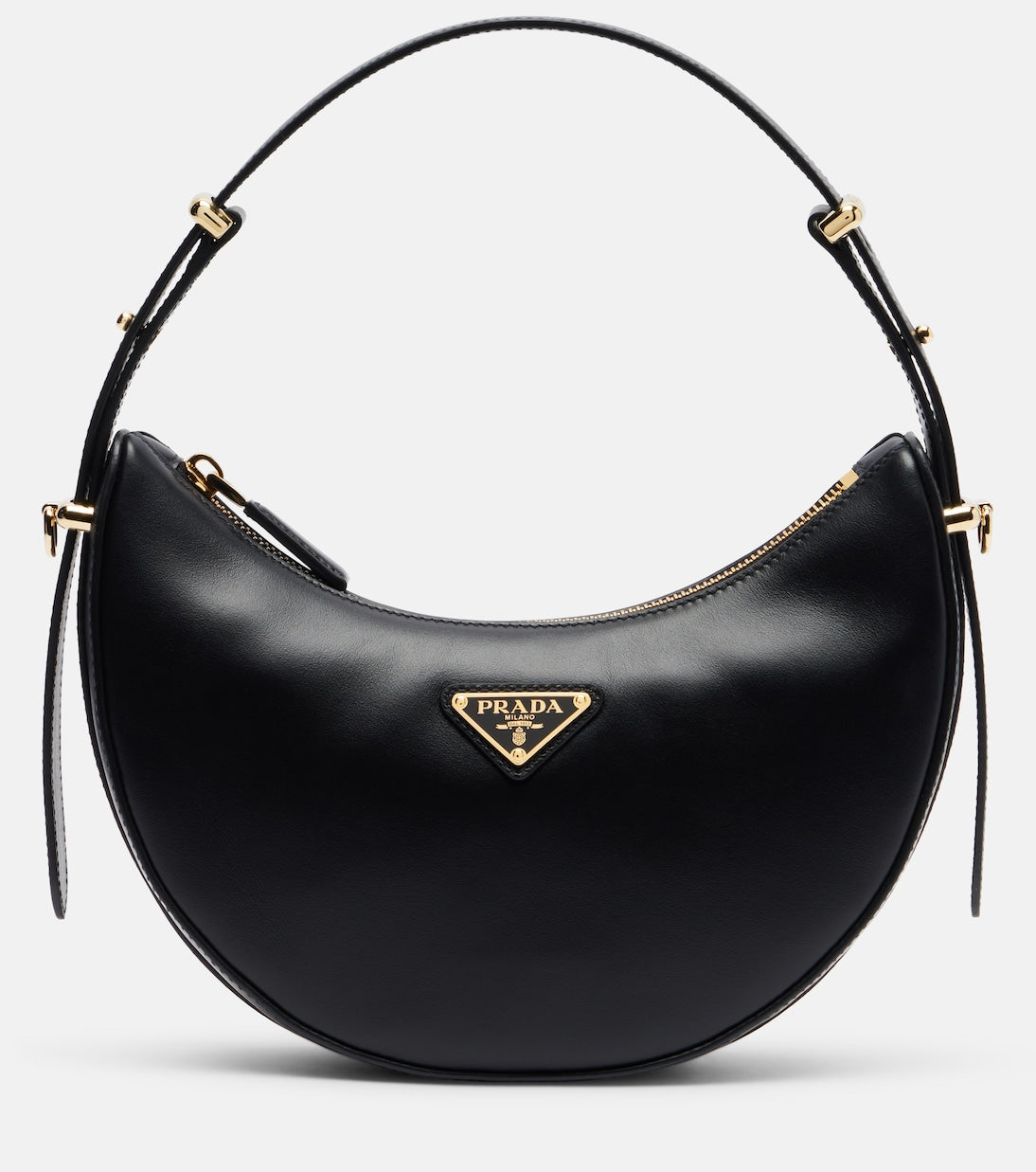 Prada - Prada Arqué Mini leather shoulder bag