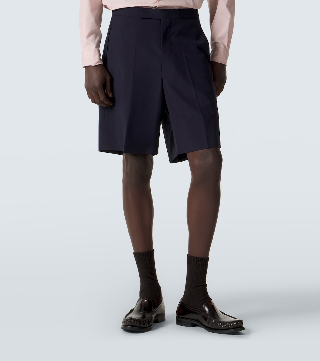 Prada - Wool and mohair Bermuda shorts