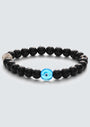 Ileana Makri - Sterling silver beaded bracelet with onyx and diamonds