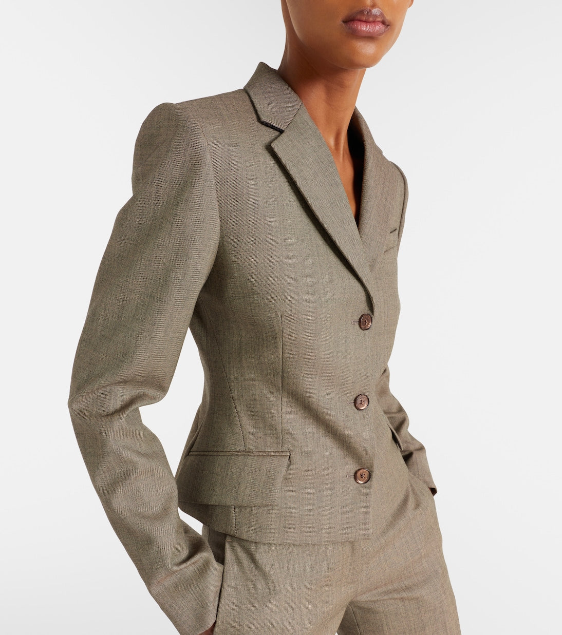 McQueen - Cropped wool blazer