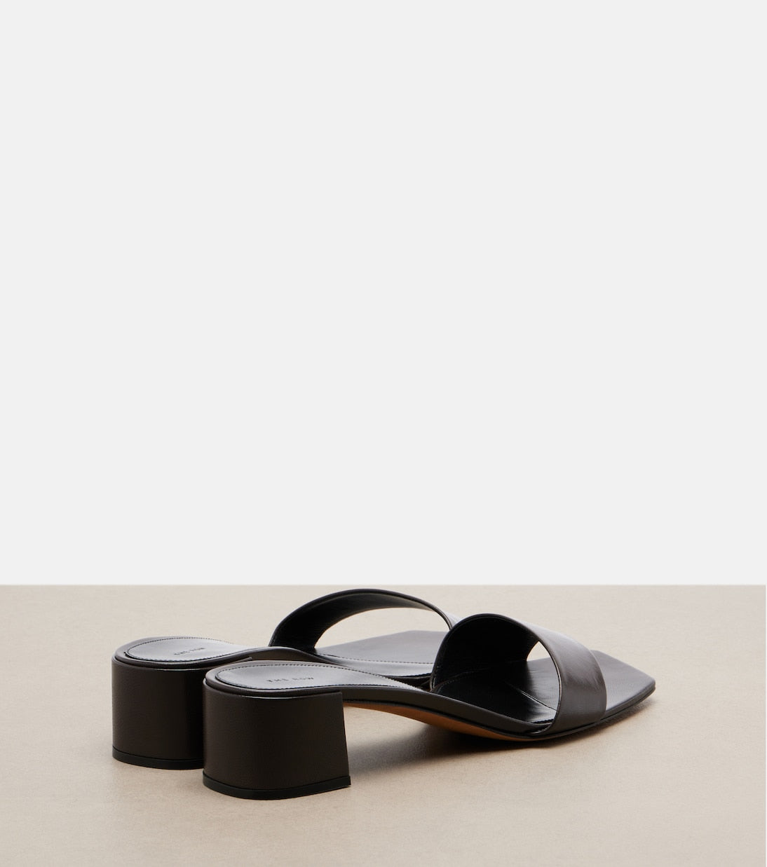 The Row - Chocolate leather mules