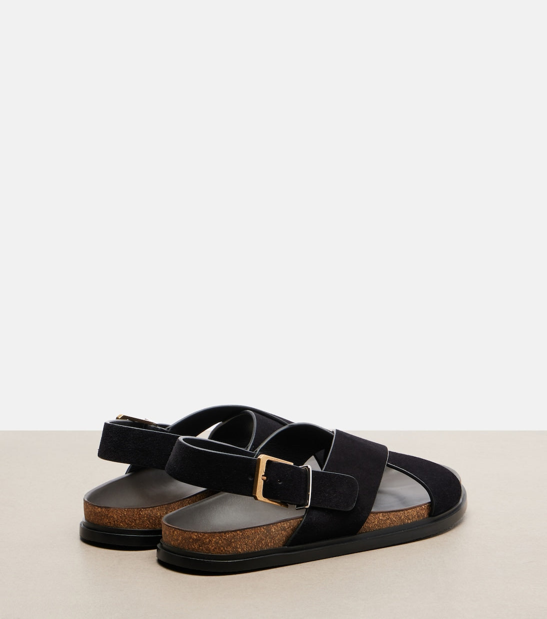 The Row - Buckle suede sandals