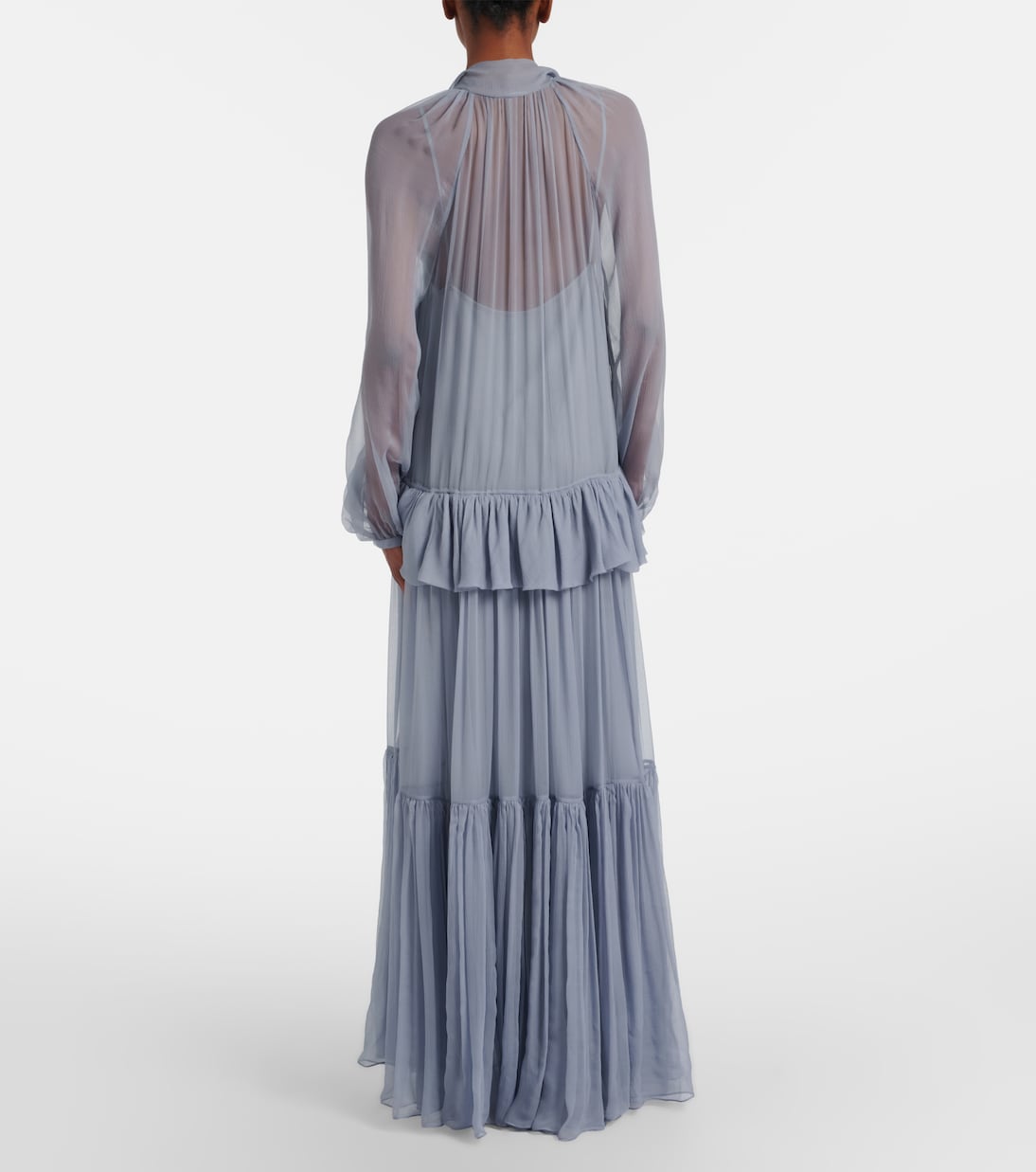 Chloé - Ruffled silk muslin maxi dress