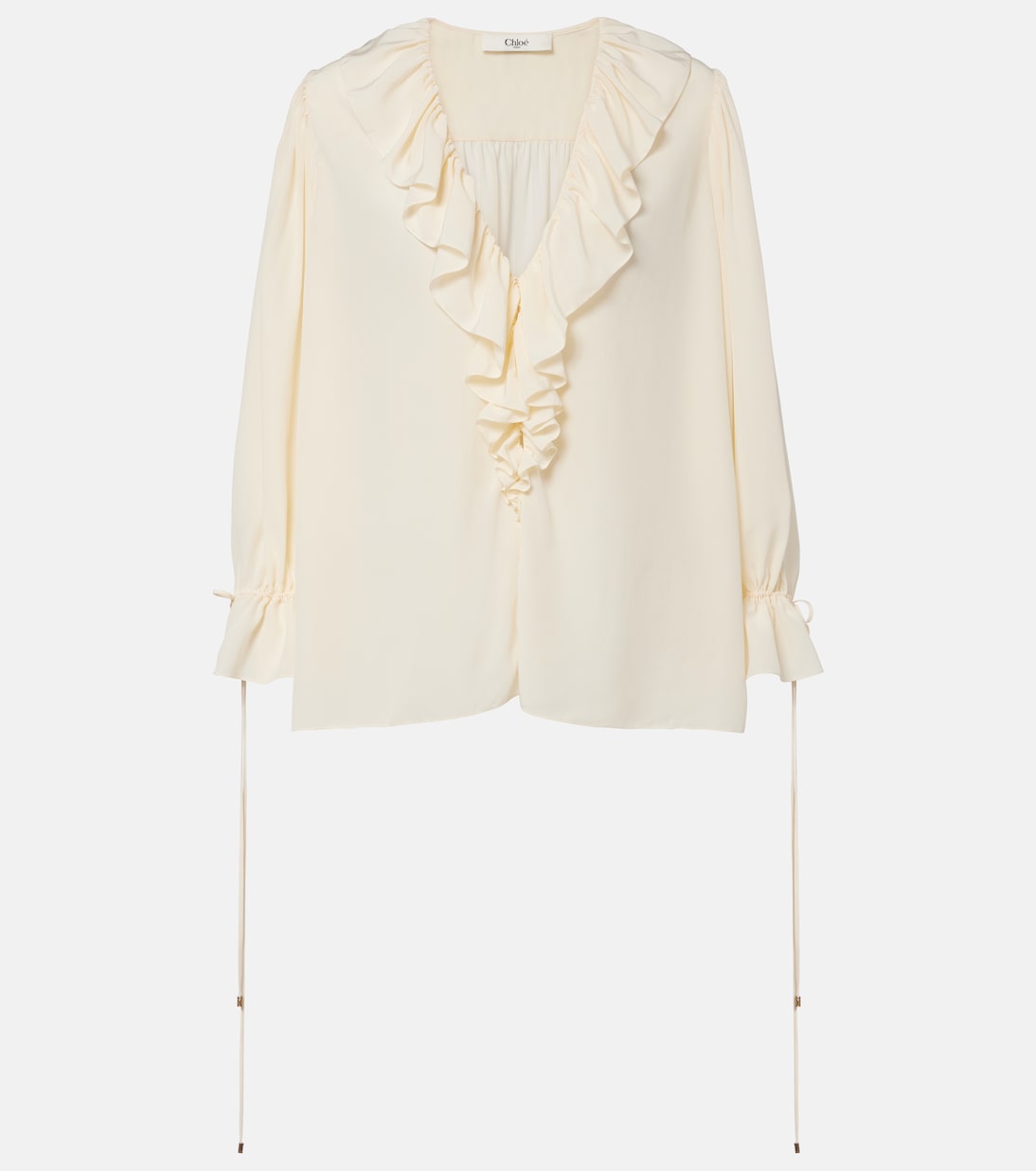 Chloé - Ruffled silk blouse