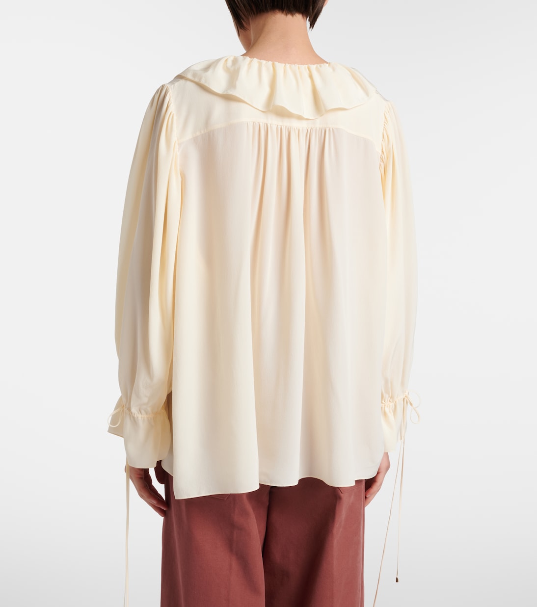 Chloé - Ruffled silk blouse