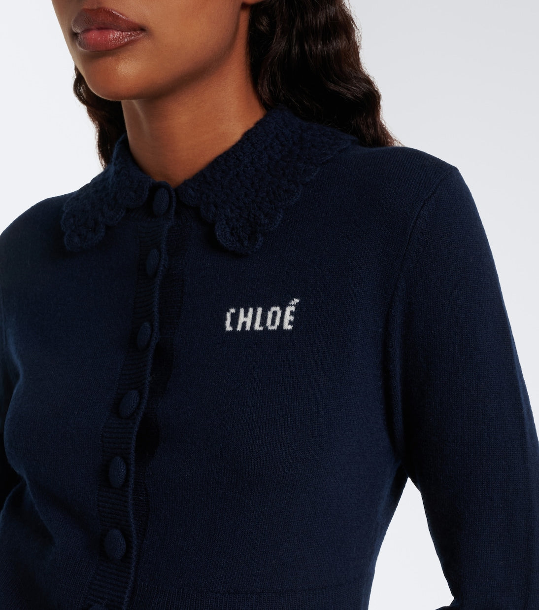 Chloé - Logo wool cardigan