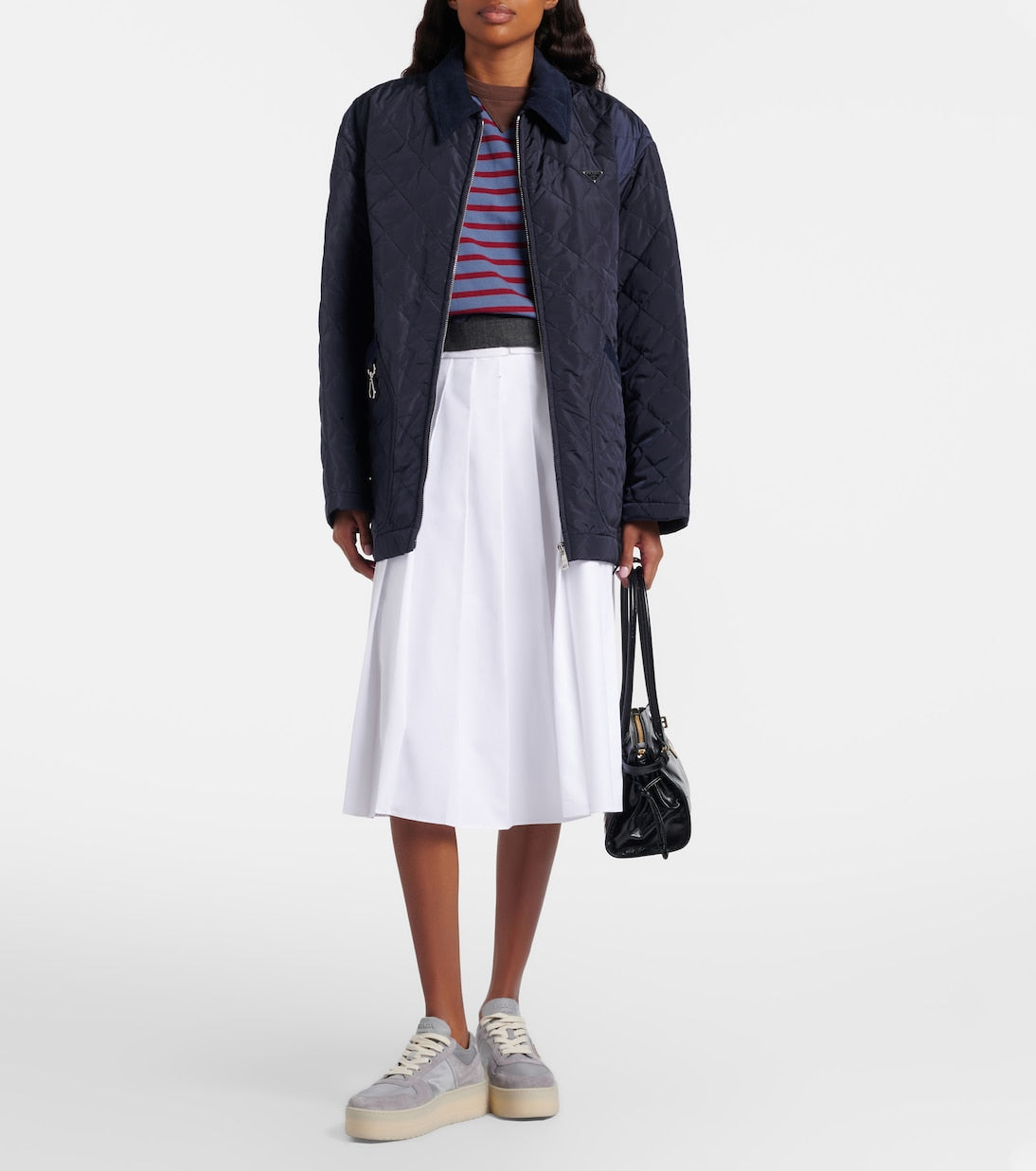 Prada - Downtown Re-Nylon platform sneakers