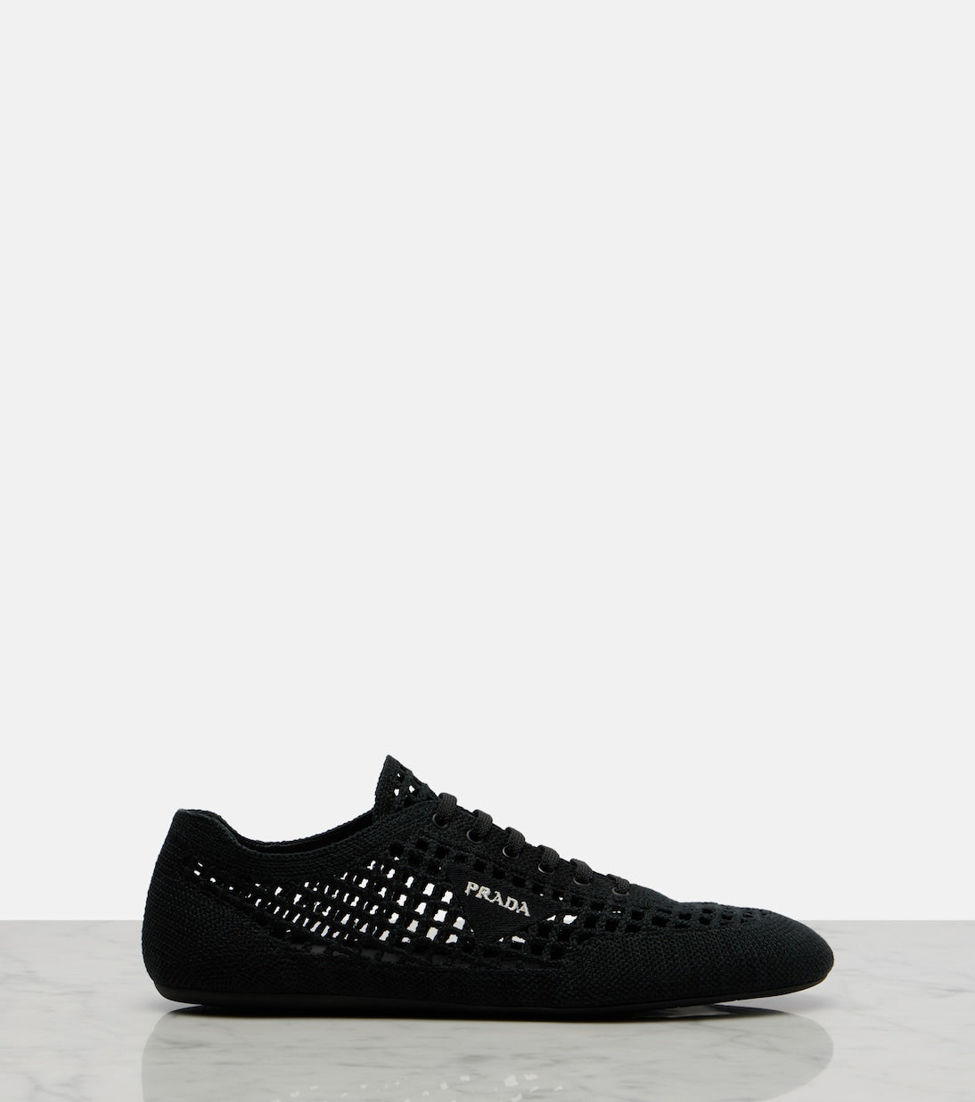 Prada - Collapse crochet sneakers