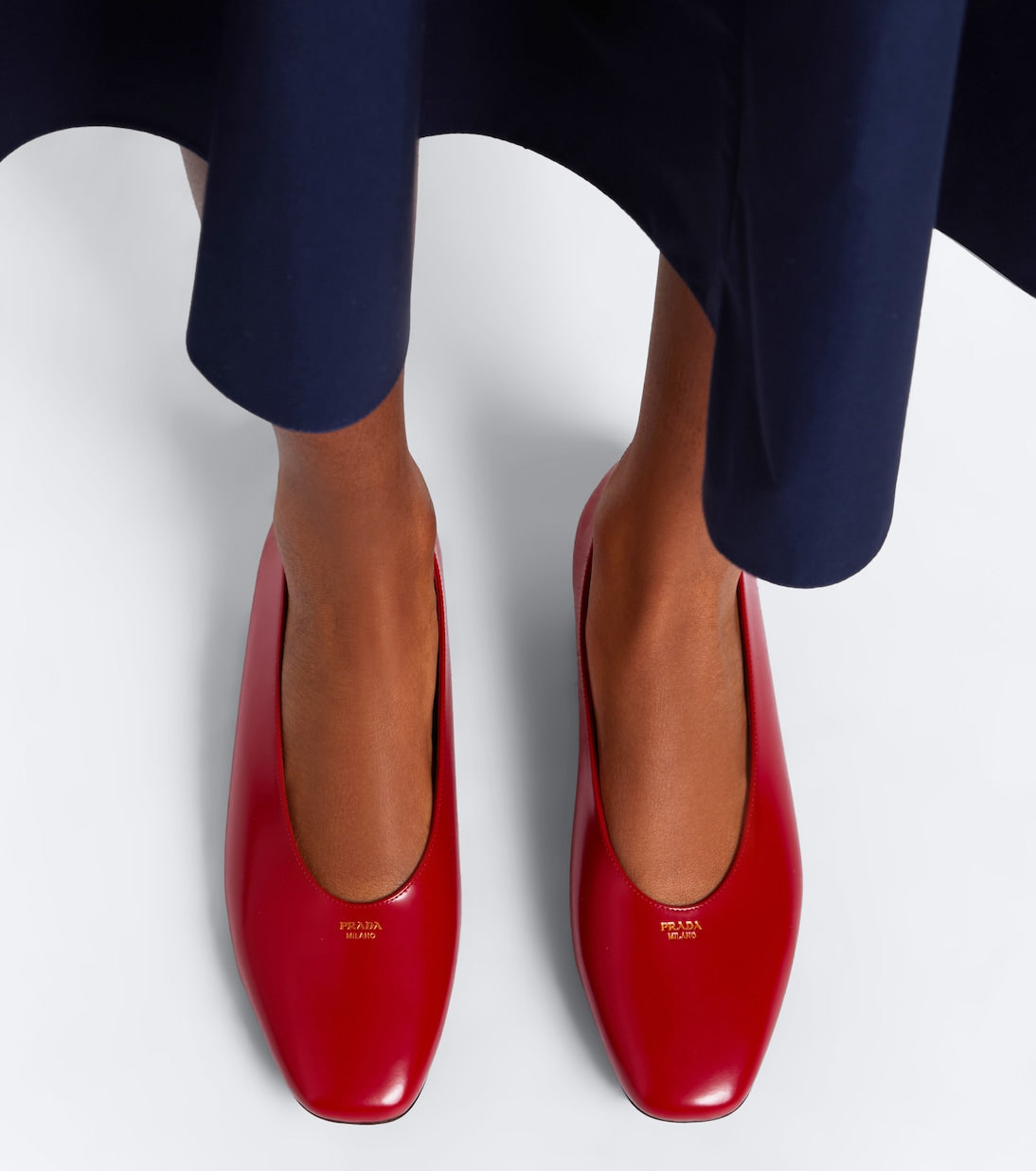 Prada - Leather ballet flats