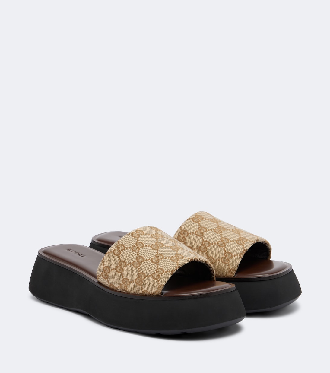 Gucci - GG canvas platform slides