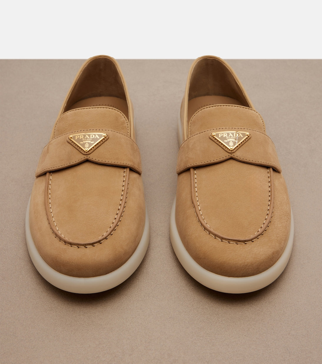 Prada - Leather loafers